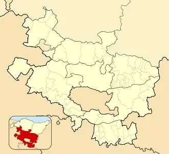 Abetxuko is located in Álava