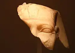 Fragment of statue of Khafre In Ägyptisches Museum, Leipzig