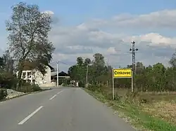 Sign at town entrance