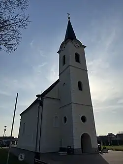 View of the church