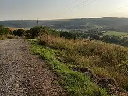View of the village from Nyzkolyzy hill Chortkiv district, Ternopil region