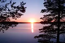 Lake Zerkalnoye in Vyborgsky District