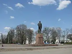 Statue of Lenin in Bila Tserkva in 2009.