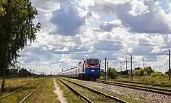Train at Smirnovo railway station