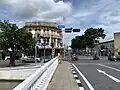 View from the bridge towards Bamrung Mueang Road and Fazal Building