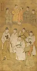 Scholars and students, Baoning Temple, Ming Dynasty.