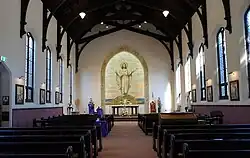 This is a photograph of the interior of the Sacred Heart Catholic Church in Darlinghurst.