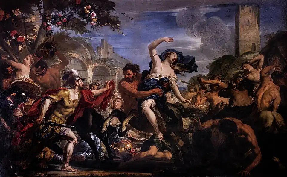 Battle between centaurs and lapiths [1]