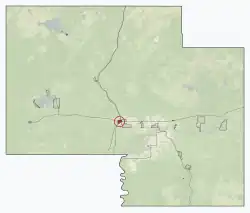 Location in Mackenzie County