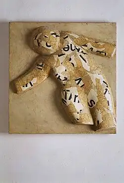 Pasted Body 3 (1972-1974), mixed media 63 x 63 cm