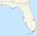 Location of Fort Pierce Reservation