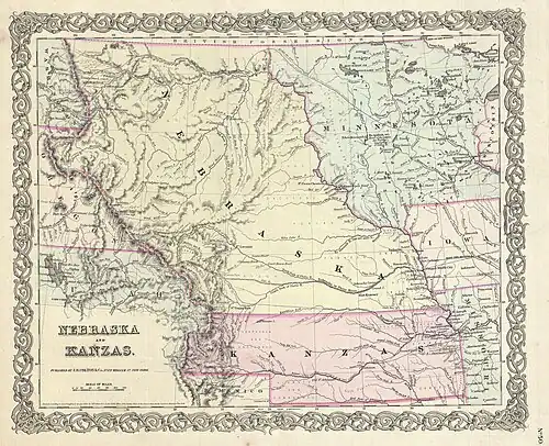 Map of Kansas (1855)
