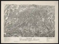 Map of Worcester, 1878