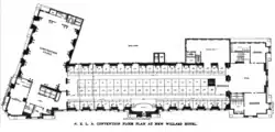 Washington D.C. NELA Convention Floor Plan – New Willard Hotel – 1907