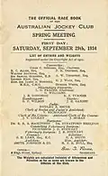 1934 AJC Derby showing raceday officials