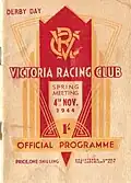 Front cover of the 1944 L.K.S. Mackinnon Stakes racebook