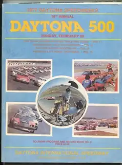 1977 Daytona 500 program cover