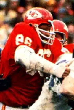 Buchanan playing with the Chiefs in Super Bowl IV