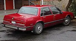 Rear view of 1990-1991 Buick LeSabre Custom sedan