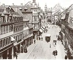 Spitalstraße after 1894 with tram