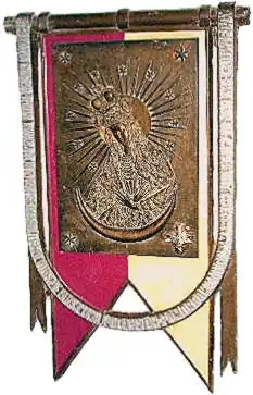 Our Lady of the Gate of Dawn banner tablet of the 1st Krechowce Uhlan Regiment