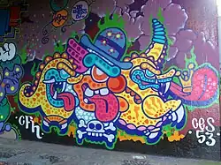 Painting in the Global Tradition by Ces53, a Dutch street artist