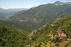 Panoramic view of the village