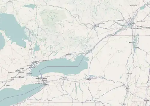 1976 Summer Olympics torch relay is located in Ontario-Quebec