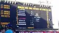 Adelaide Oval's famous scoreboard at the end of the game