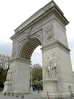 The north face of the Washington Square Arch