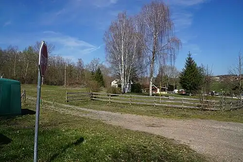 Location of the shaft.