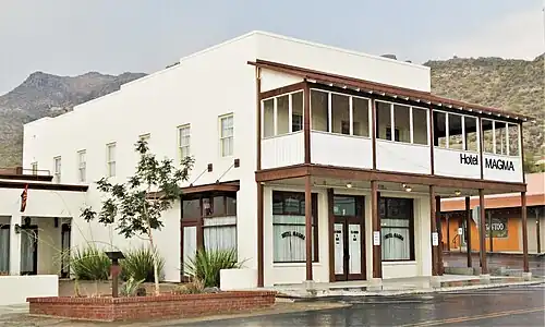 The renovated and restored Hotel Magma