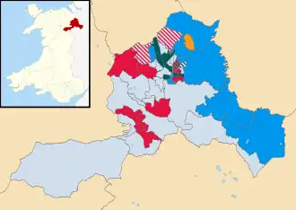 Wrexham 2022 result map