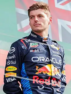 Max Verstappen on the podium of the 2024 Dutch Grand Prix