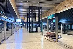 Picture of Barangaroo station under construction.