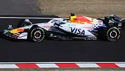 Hadjar driving the Racing Bulls VCARB 02 at the 2025 Japanese Grand Prix