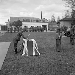 Japanese captain surrendering his sword