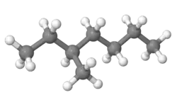 Ball-andStick model of 3-methylheptane
