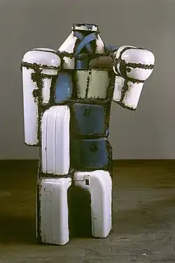 Garment (1990), welded enamel, h. 130 cm