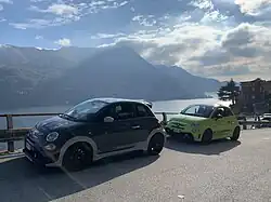 2020 Abarth 695 70° followed by 2020 595 Competition
