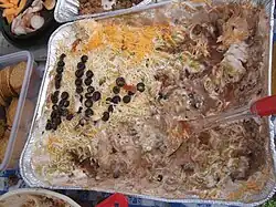 A seven-layer bean dip