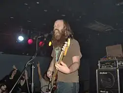 A.J. Mogis performing with Criteria at Omaha's Sokol Underground in 2006