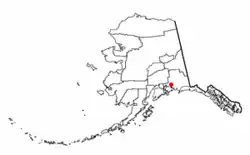 Location of Valdez, Alaska