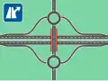 A dumbbell interchange