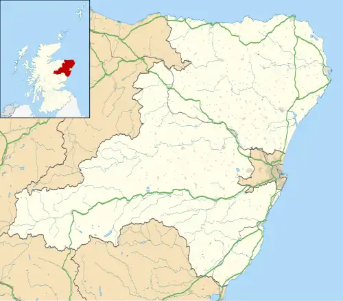 Durris transmitting station is located in Aberdeenshire