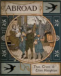 Cover to Abroad (1882), by Thomas Crane & Ellen Houghton