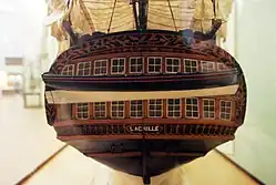 Stern of the Musée de la Marine model