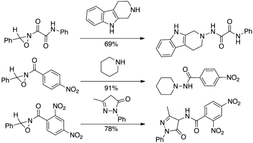 Select acyl transfer reactions of oxaziridine