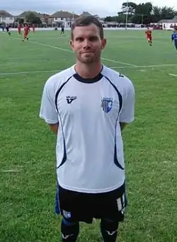 Adam Birchall in full Arsenal training gear at London Colney