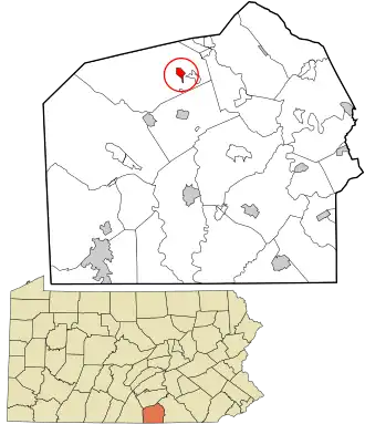 Location in Adams County and the U.S. state of Pennsylvania.
